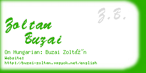 zoltan buzai business card